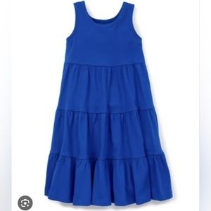 Blue Ruffled Hannah Anderson Girls Dress